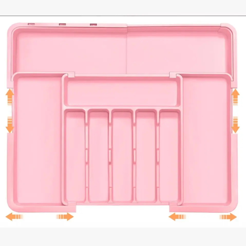 Expandable 9 Compartment Silverware Drawer Organizer - Image 11