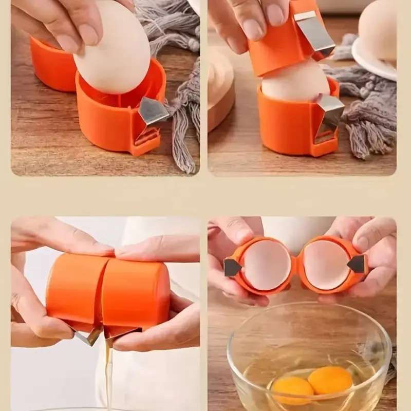 Egg Shell Opener Egg Yolk Separator Kitchen Baking Tool - Image 4