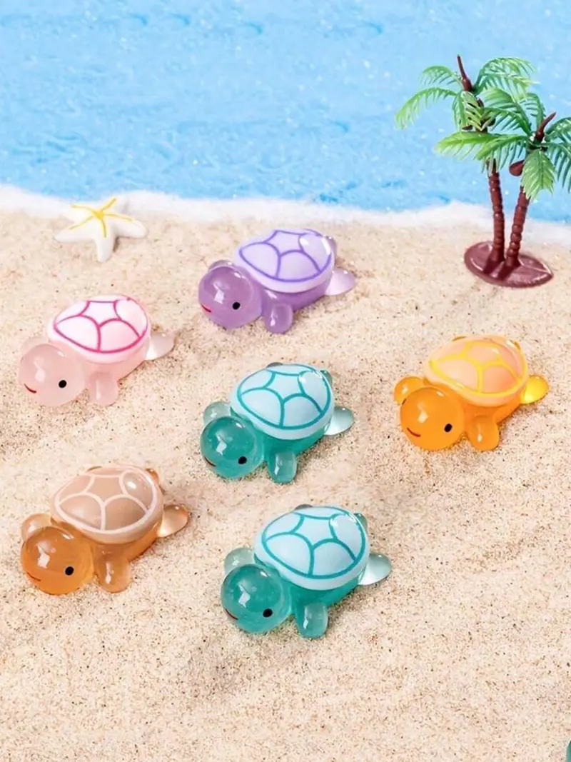 30Pcs Colorful Glowing Turtle Figurines, Kids Party Favors & Home Deco - Image 5