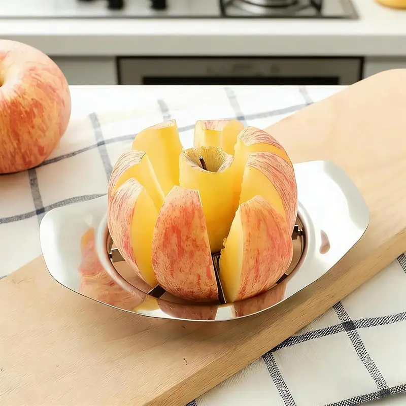 Heavy Duty Stainless Steel 8-Slice Apple Slicer & Corer Fruit Cutter - Image 6