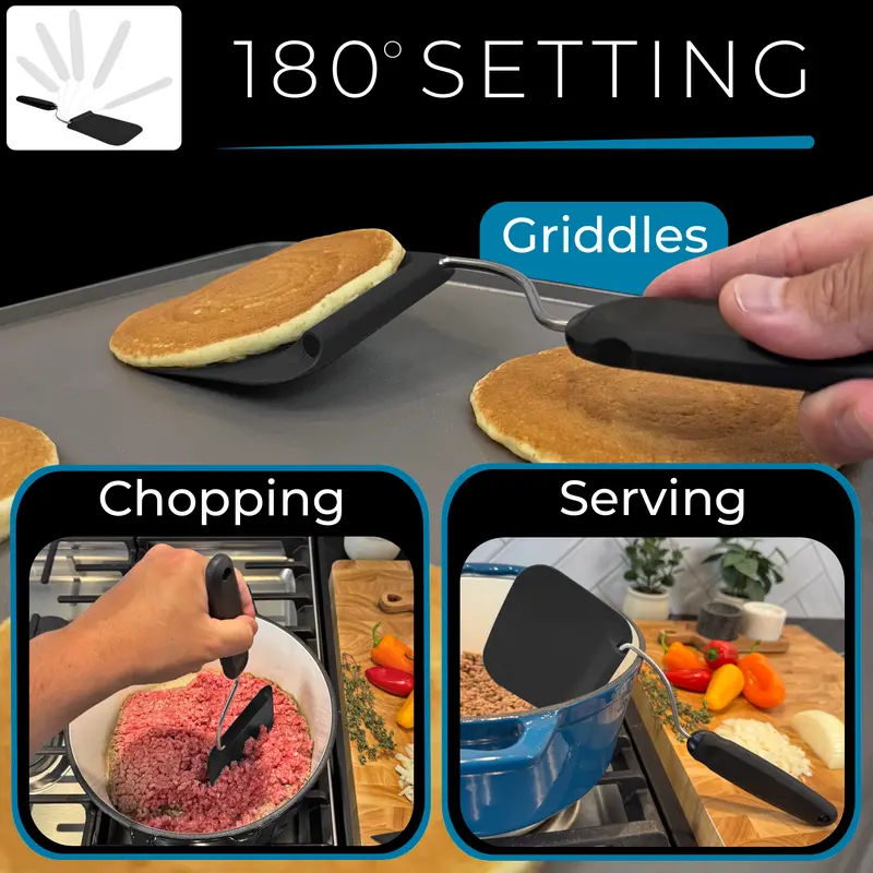 Adaptchula™ Adjustable-Angle Spatula for Air Fryers & Griddles - Image 9
